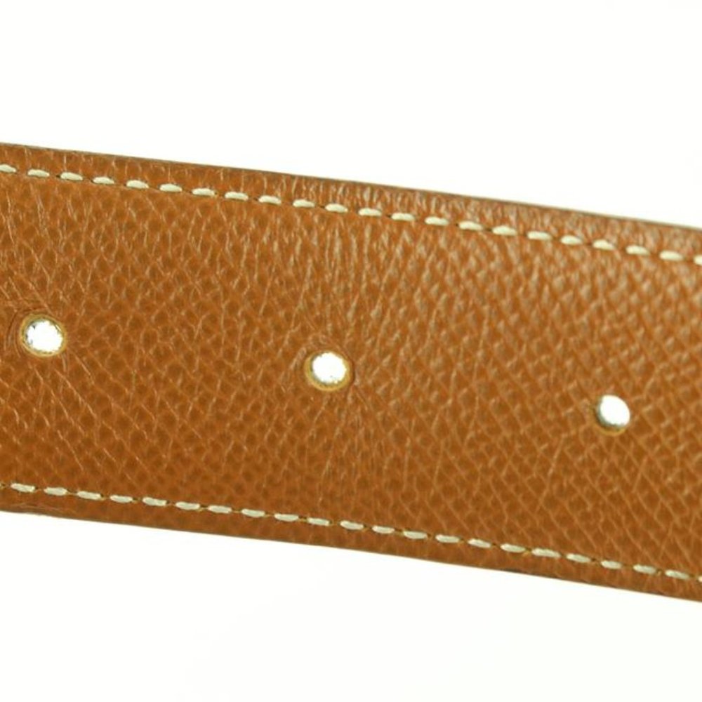 Hermès 32mm Black x Brown Reversible H Logo Belt Kit 93h719s - Picture 11 of 12